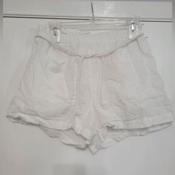 Women's Lc Lauren Conrad Smocked Waist Pull-On Shortie Shorts size M - Picture 2 of 11